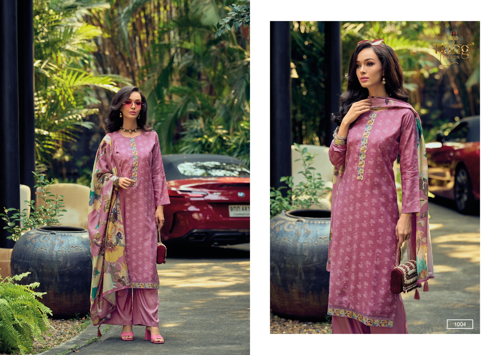 Ruhi By Rang 1001 To 1004 Printed Dress Material Wholesale Market In Surat